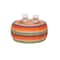 Household Essentials 9" Metal Woven Storage Ottoman
